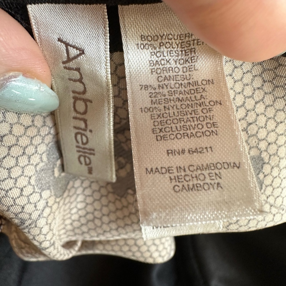 Late Y2K Era Ambrielle Cream and Black Babydoll Style Lace Lingerie Size Medium - Picture 2 of 6